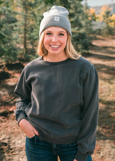 Long sleeve deep navy sweatshirt