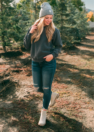 Deep navy sweatshirt
