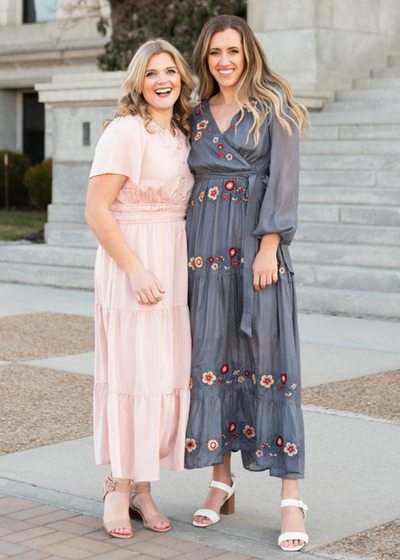 Jaycee Blush Tiered Dress