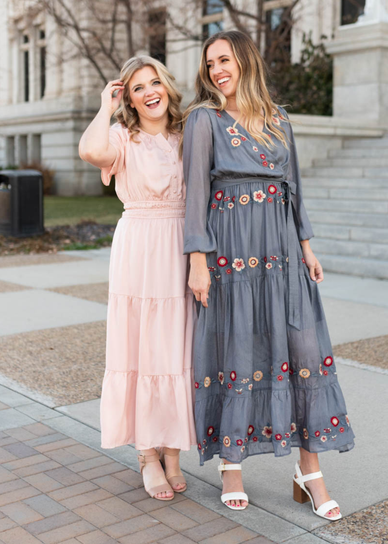 Jaycee Blush Tiered Dress