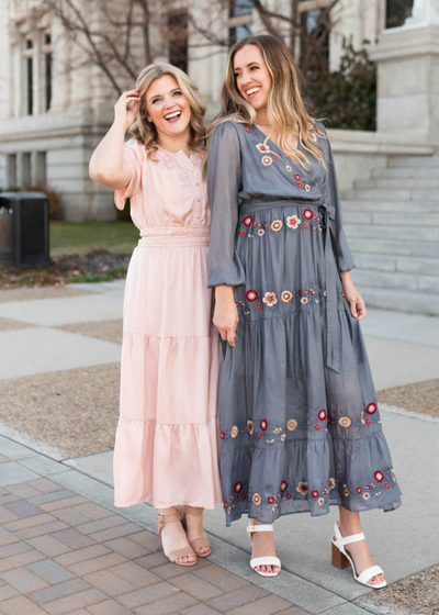 Jaycee Blush Tiered Dress