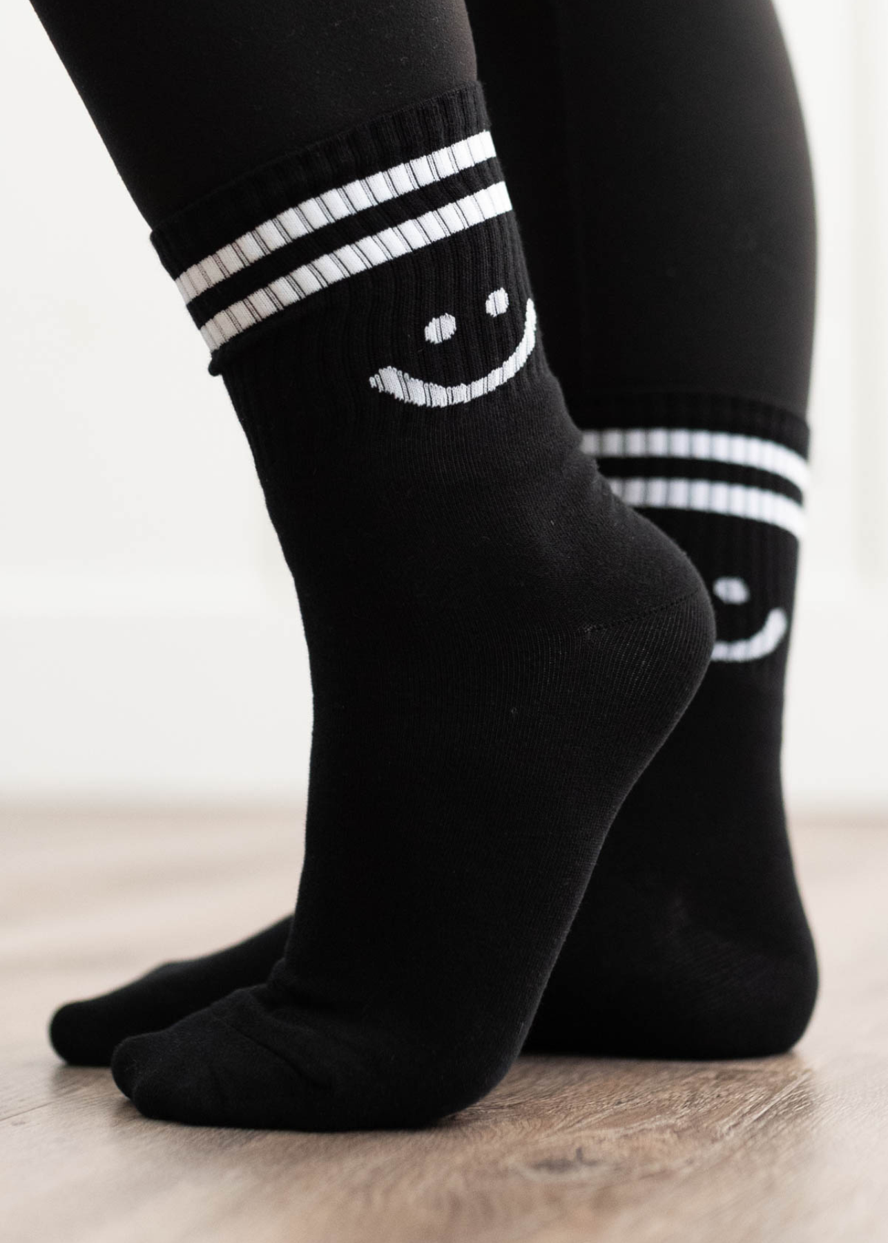 Black smile socks 