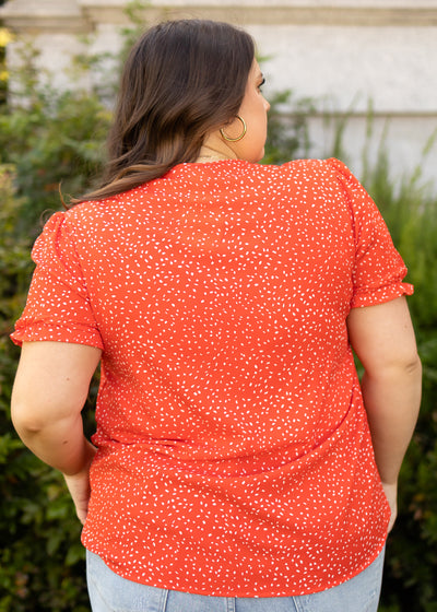 Plus size red top