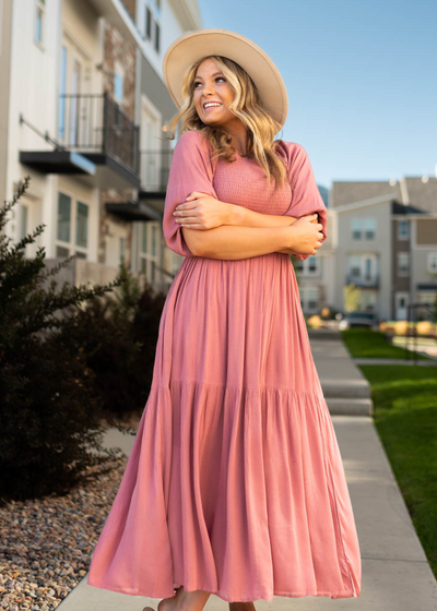 Jocelyn Dusty Rose Dress