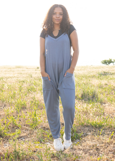 Chambray jumpsuit