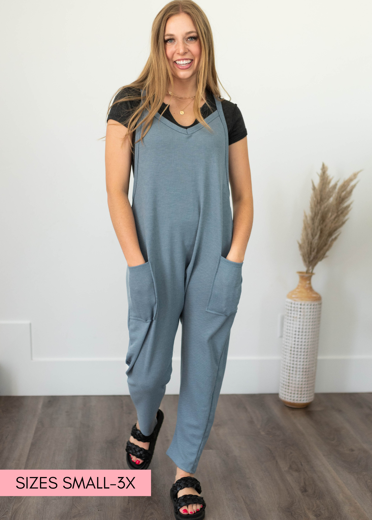 Chambray jumpsuit