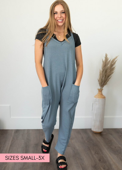 Chambray jumpsuit