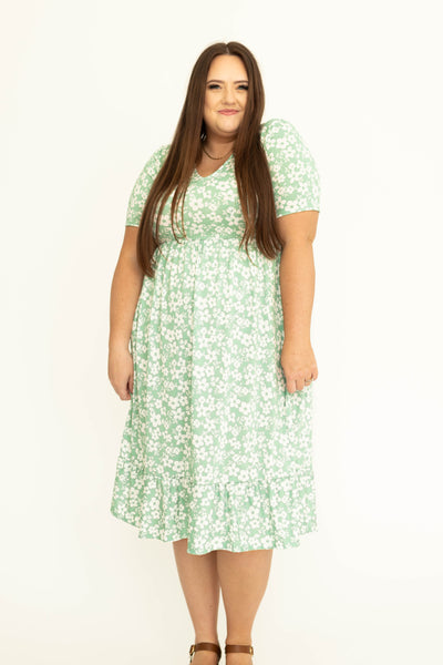 Plus size mint dress
