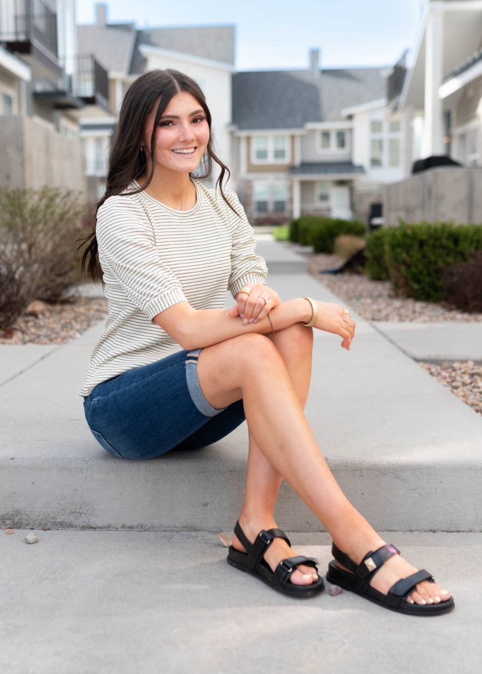Karly High Rise Bermuda Shorts