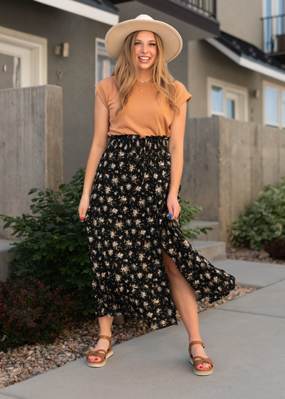 Tan top with cuff sleeve
