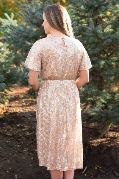 Kathleen Rose Gold Sequin Dress