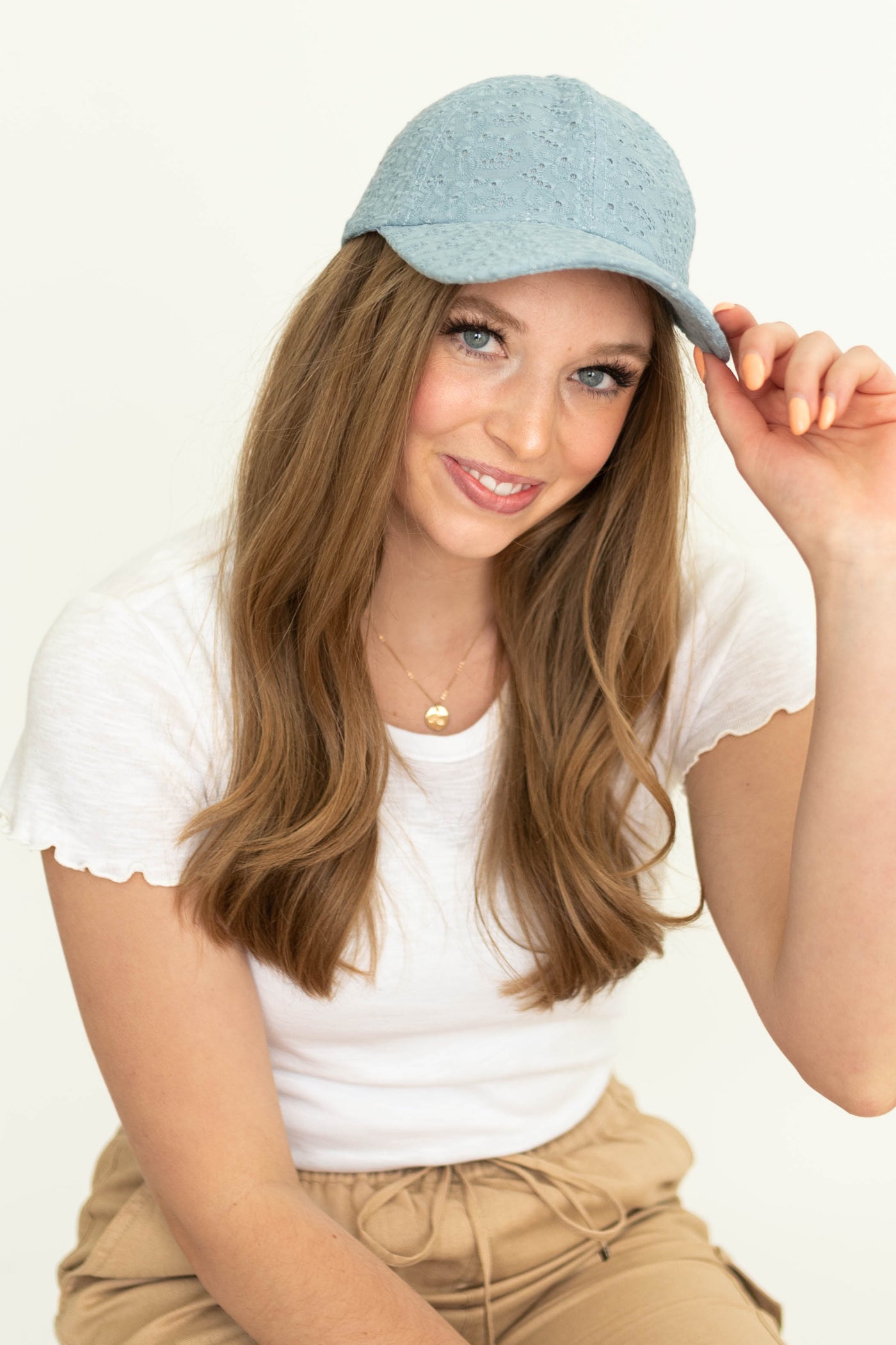 Blue baseball cap