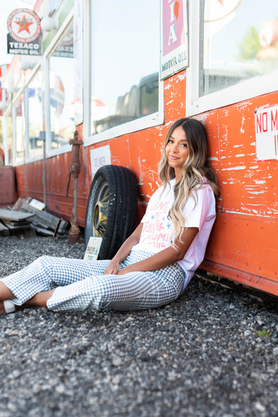 Dark seafoam checkered pants