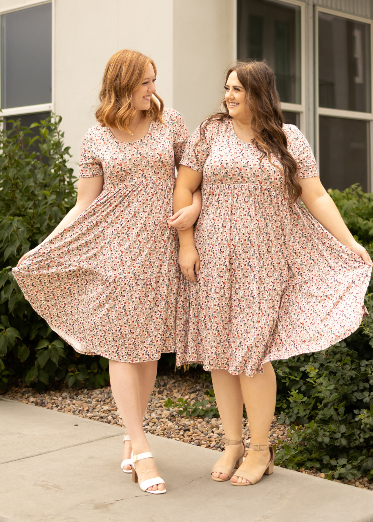 Kaydia Mocha Floral Dress