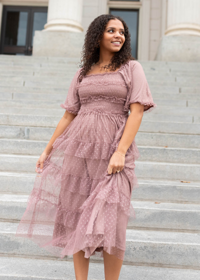 Dusty rose dress