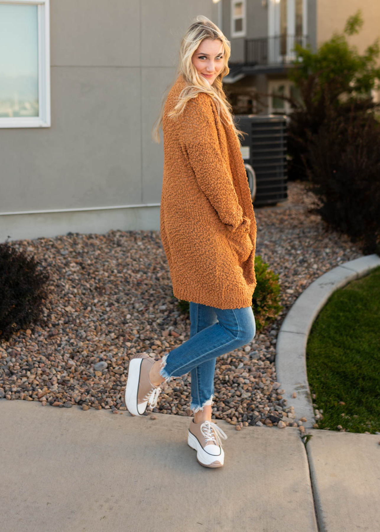 Dark on sale mustard cardigan