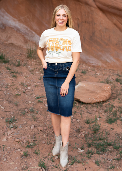 Layla Dark Indigo Skirt