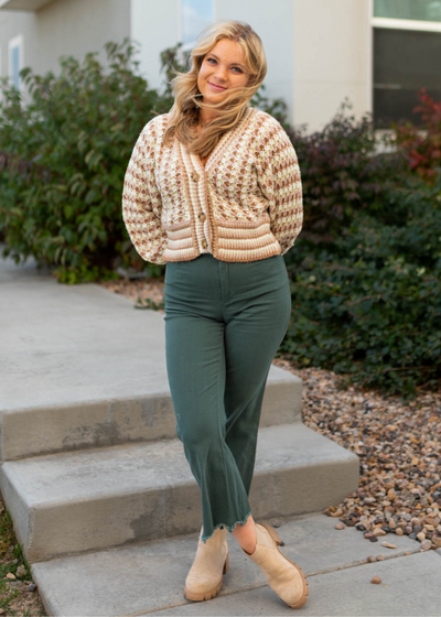 Khaki cardigan