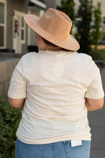 Back view long live cowgirls ivory tee