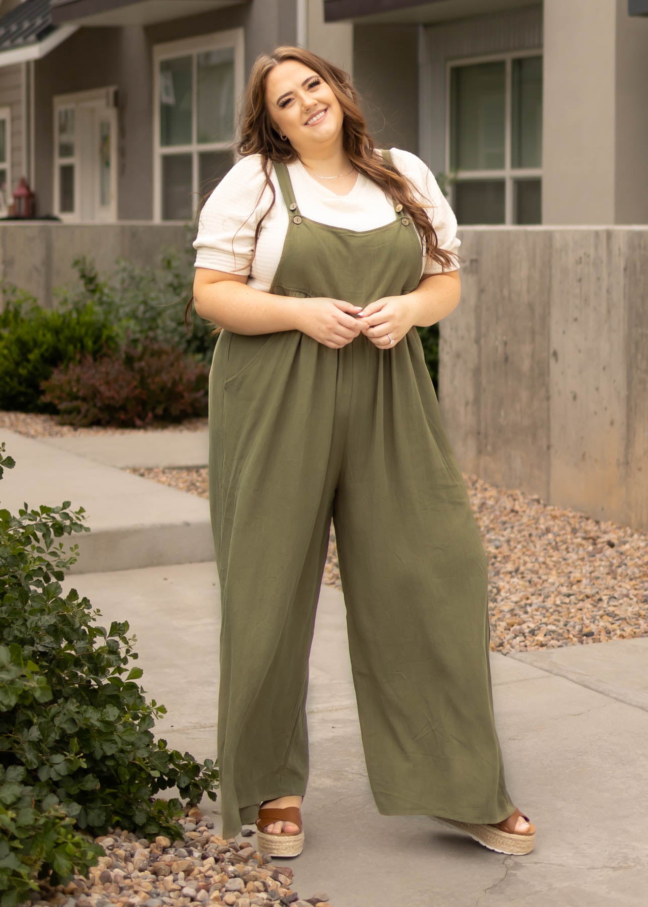 Lena jumpsuit - Olive –