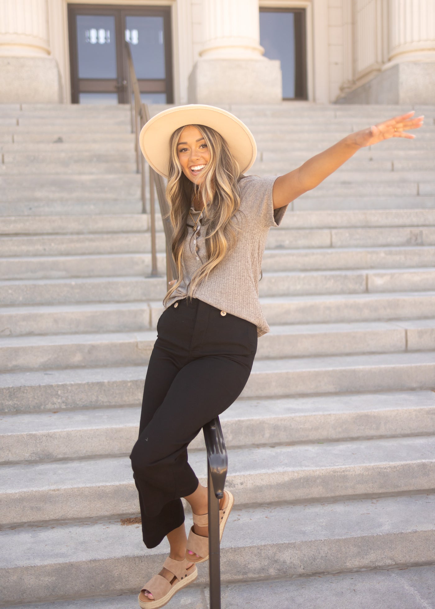 Elana Heather Grey Top
