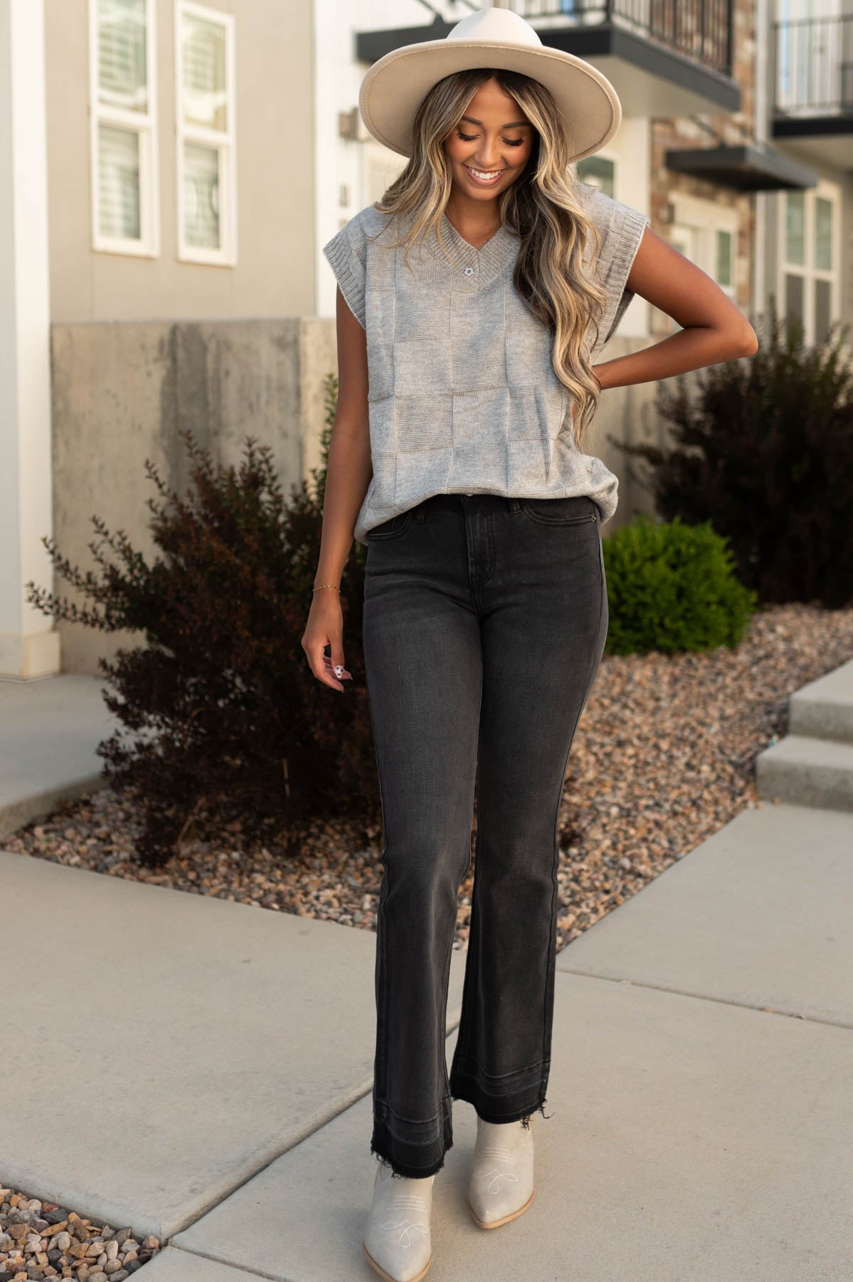 Black flare sales jeans boutique