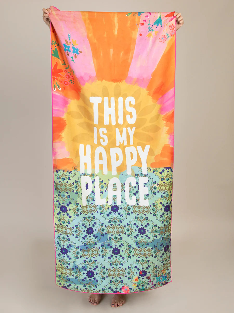 This is my happy place beach towel