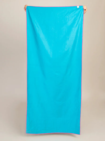 Back side of Happy Place Beach Towel
