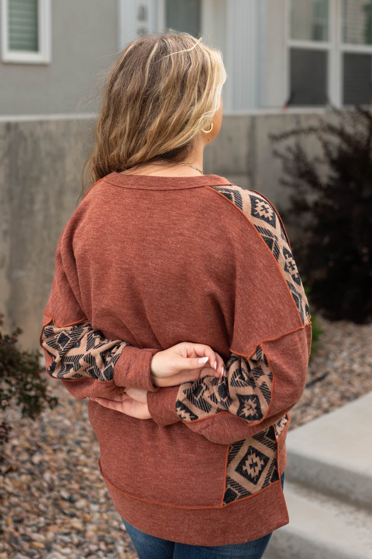 Back view of a rust top
