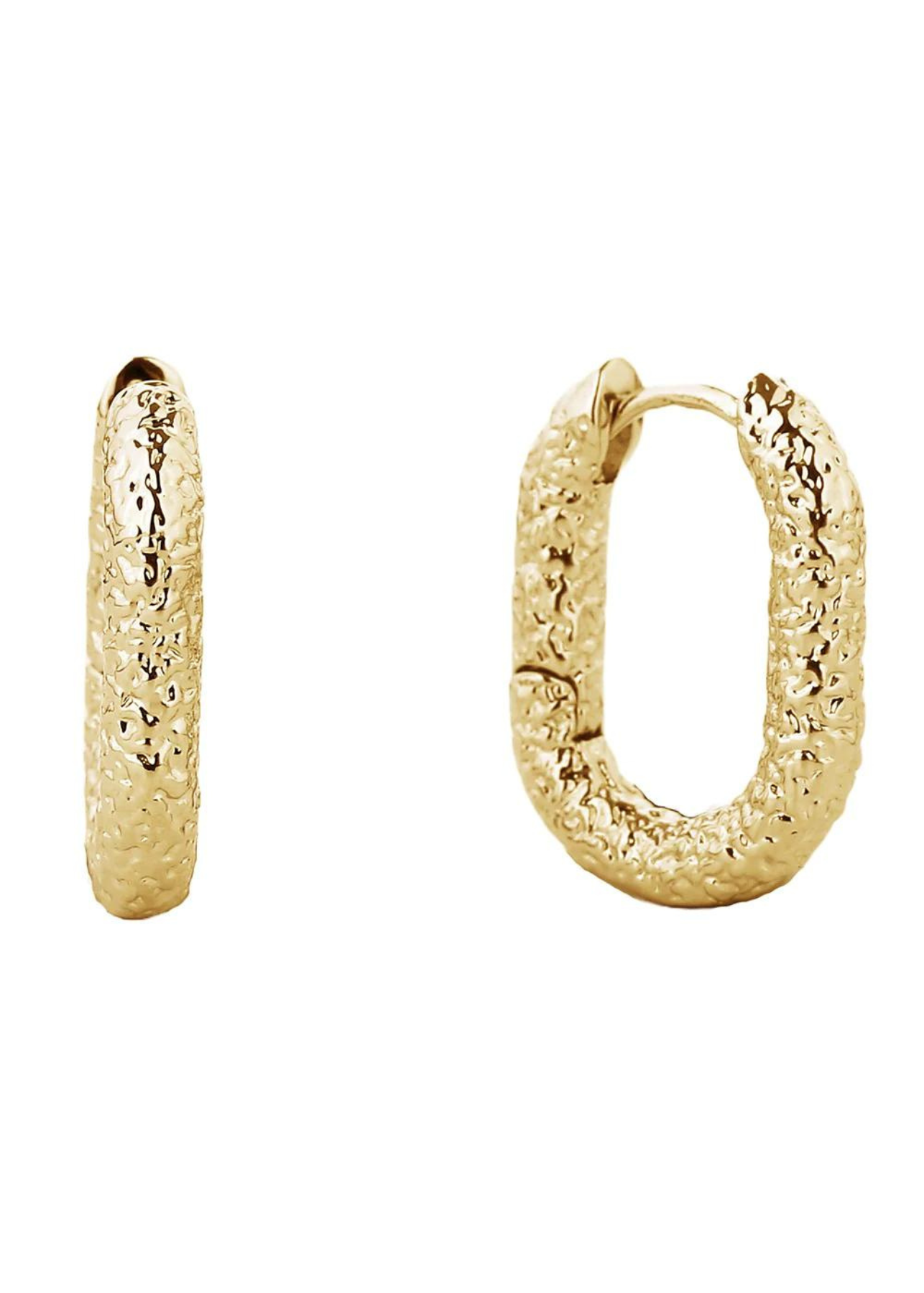 Hooped Neda gold earrings