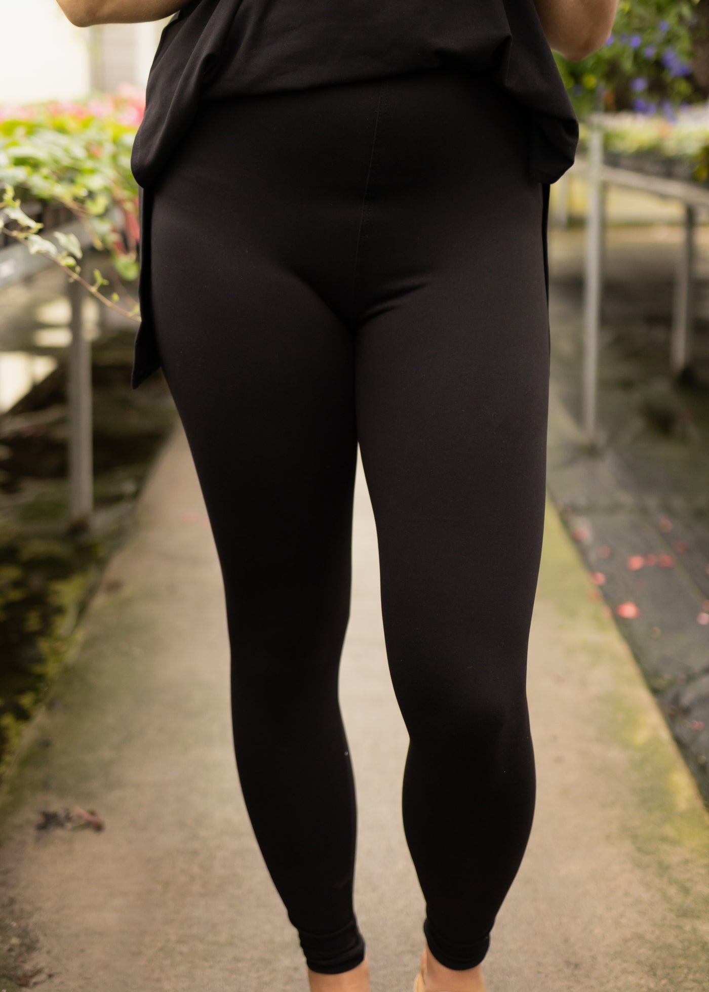 Pants of a black legging set