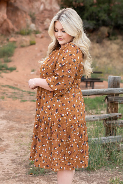 Perla Camel Dress