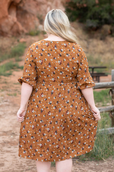 Perla Camel Dress