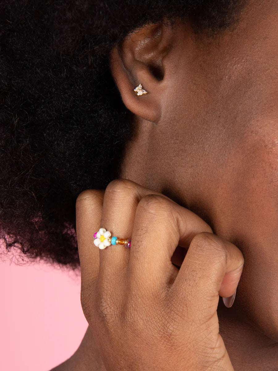 Daisy Beaded Ring