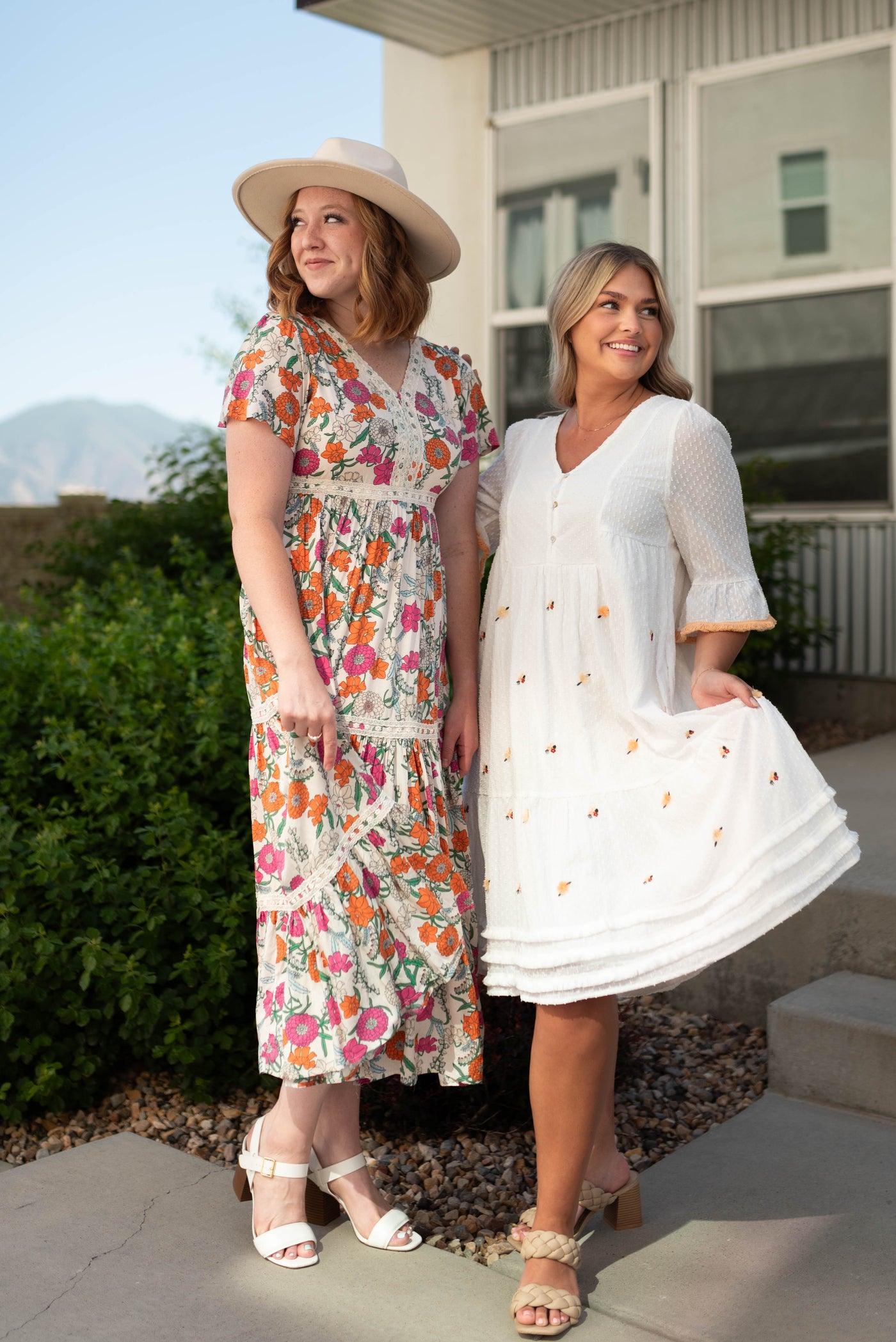 Reba White Dress