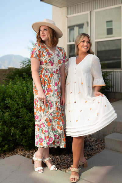 Reba White Dress