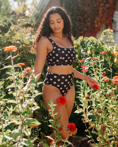 Retro Dot Scoop Bralette