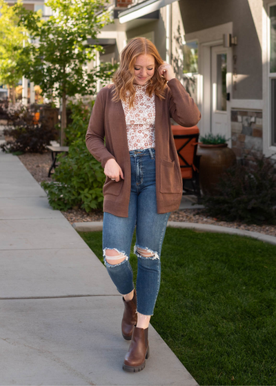 Chocolate cardigan