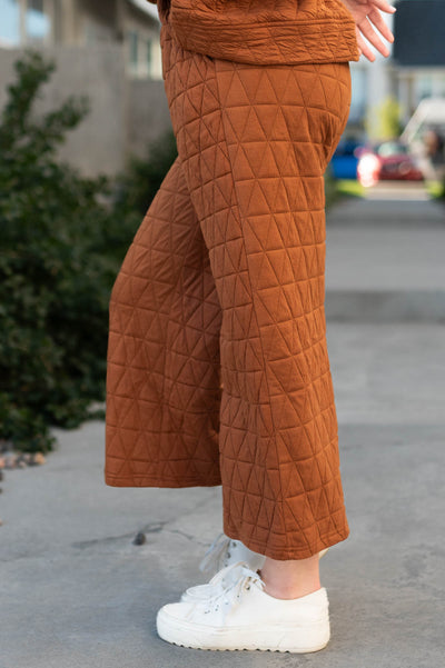 Side view of cinnamon pants