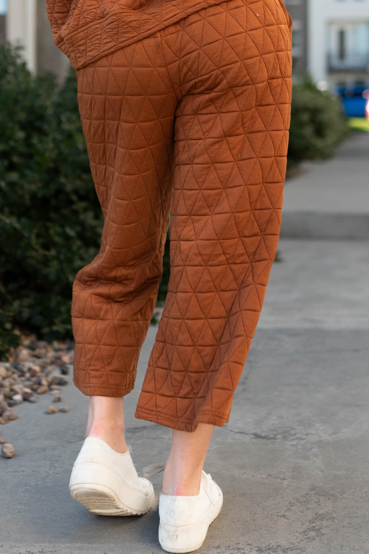 Back view of cinnamon pants