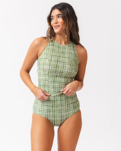 Forage Floral / Fern Gingham Reversible Ultra High-Waist Bottom
