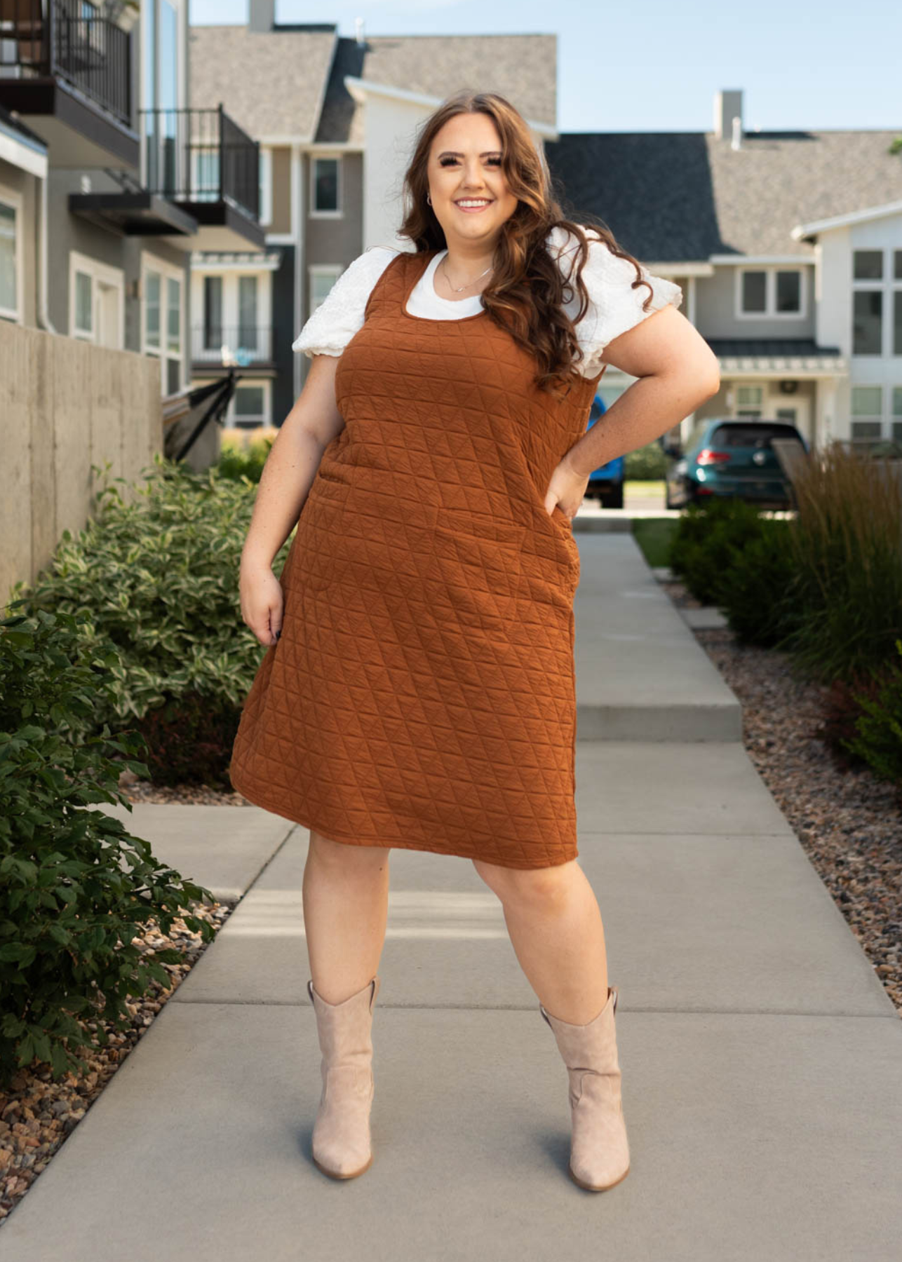 Tank dress plus size cinnamon dress