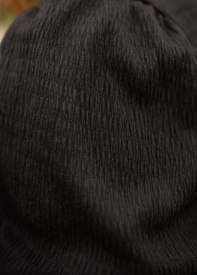 Texture fabric of a black top