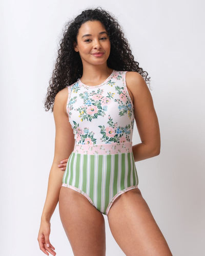 Somerset Floral High-Neck One-Piece