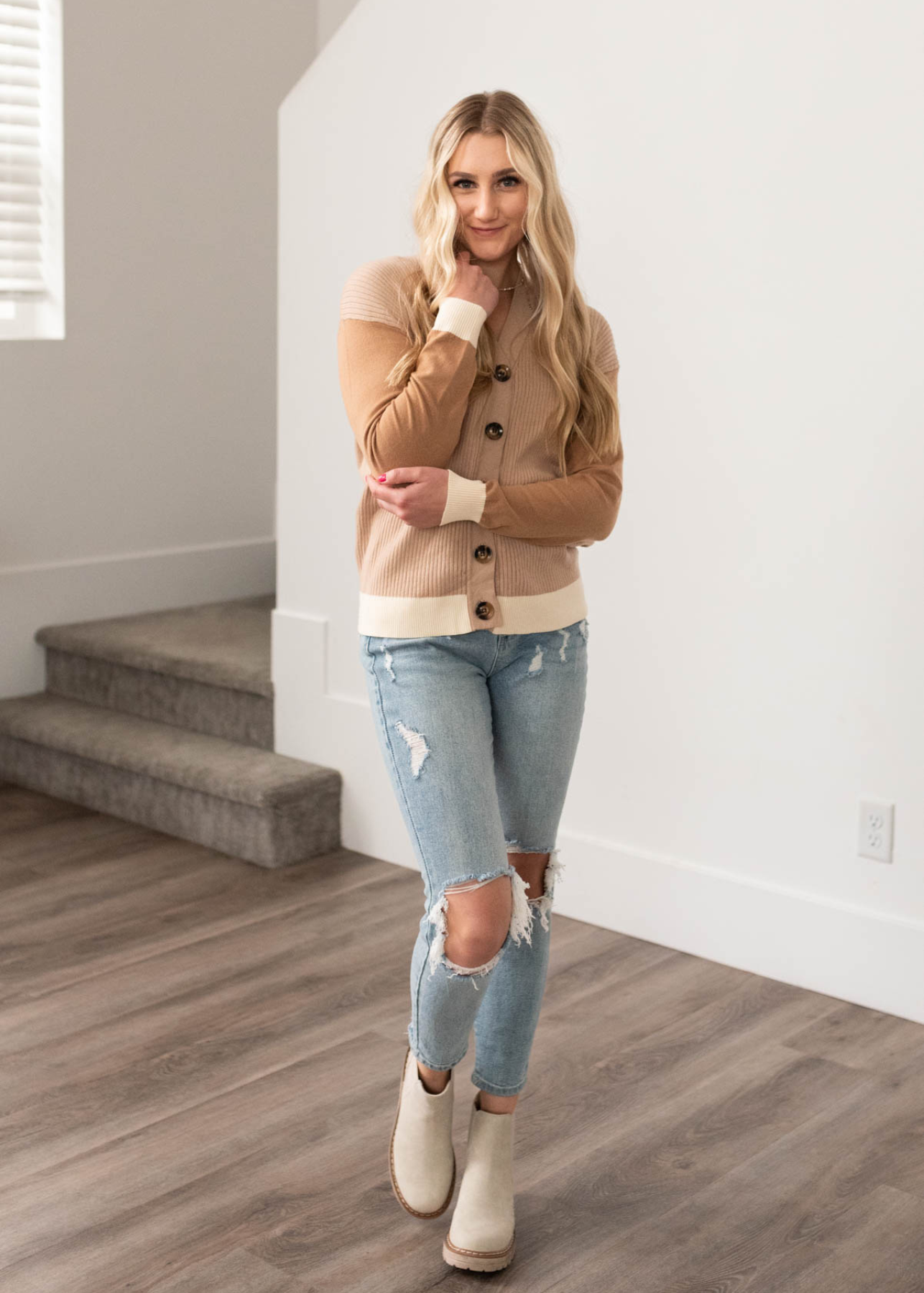 Taupe cardigan