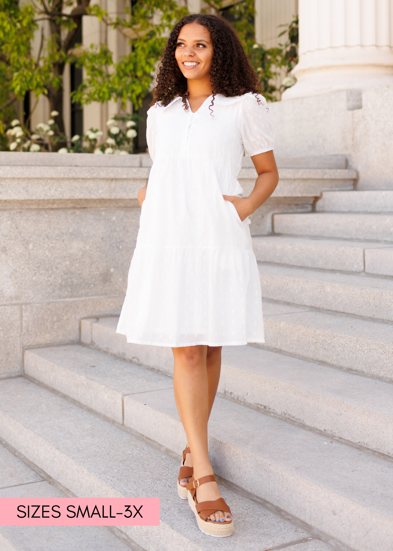 Ivory mini dress