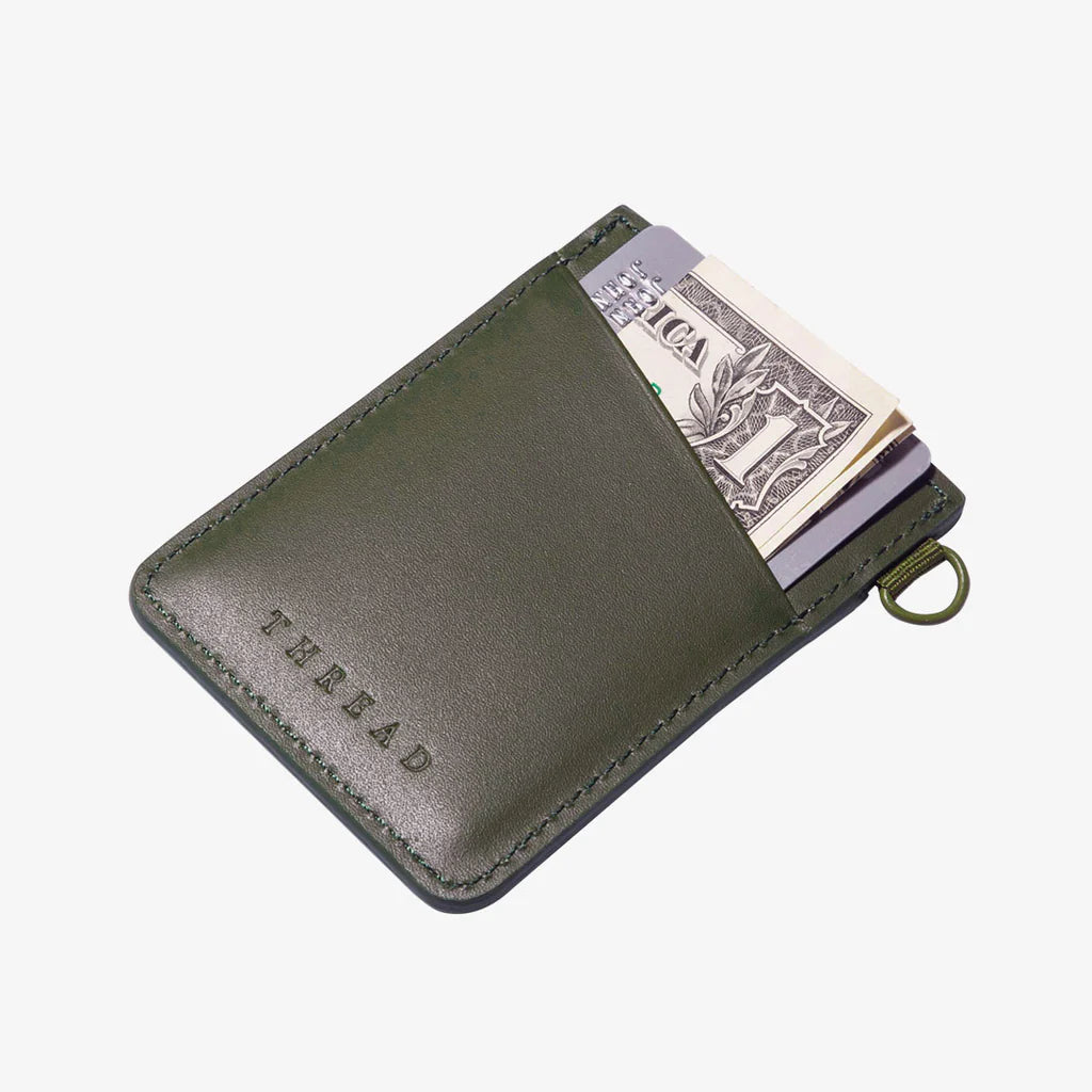 Thread Wallets Olive Vertical Wallet
