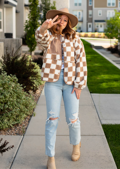 Vesta Taupe Jacket