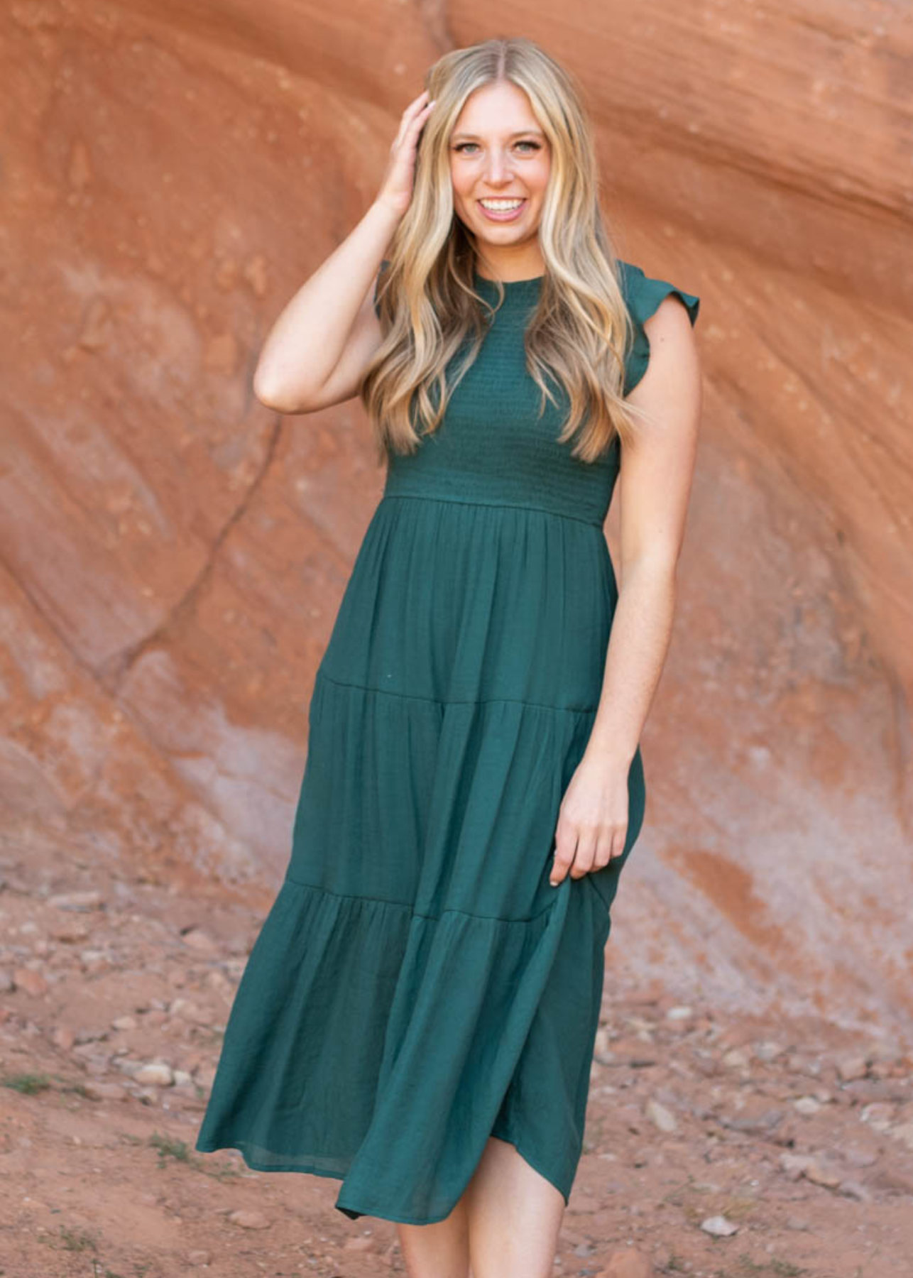 Hunter green dress