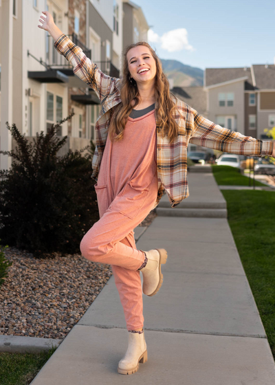 Long sleeve saffron top